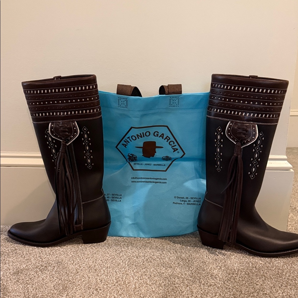 Antonio Garcia Brown Leather Boots/Equestian niche’